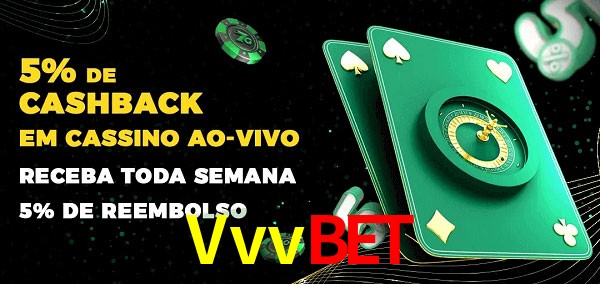 Promoções do cassino ao Vivo Vvvbet